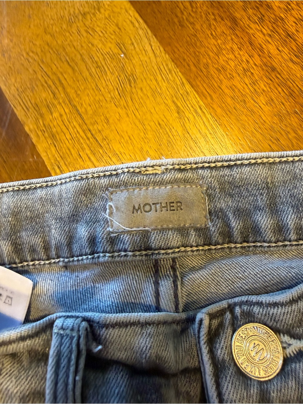 MOTHER THE SCRAPPER CUFF ANKLE FRAY IN SHADOWS IN THE GRASS Sz 24 - Picture 4 of 12